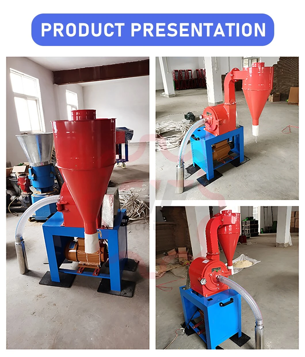 Sif Grain Grinding Machine for Sale Small Poultry Feed Hammer Mill