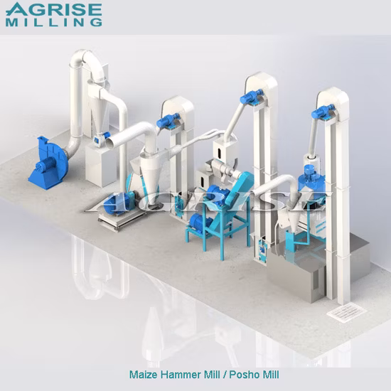 40-50 Mesh Human and Animal Maize Flour Grinding Machine Hammer Mill