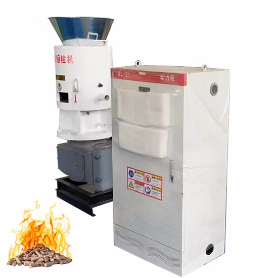 Biofuel Energy Rice Husk Sawdust Bamboo Powder Tree Branches Granulator Briquette Press Machine / Ring Flat Die 1t/H 2t Agriculture Biomass Wood Pellet Machine
