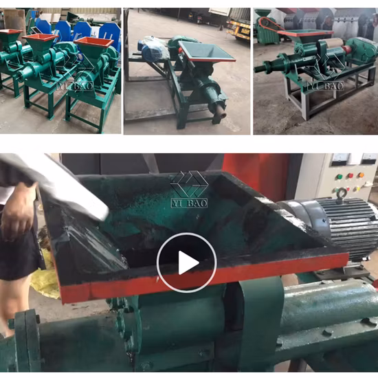 Large Capacity Biomass Coal Fule Briquetting Extruder Machine Carbon Powder Forming Machine Line Wood Pellet Machine